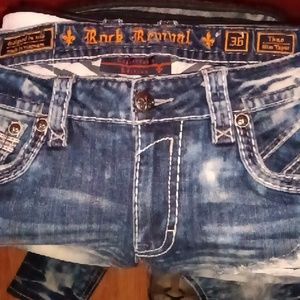 Men's Rock revival jeans